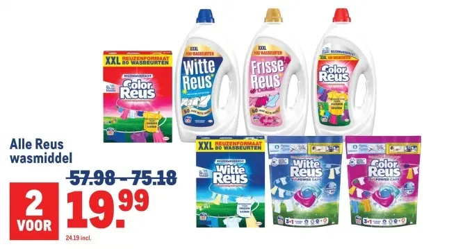 Aanbieding: Alle Reus wasmiddel