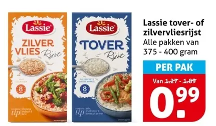 Aanbieding: Lassie tover- of zilvervliesrijst
