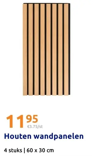 Aanbieding: Houten wandpanelen