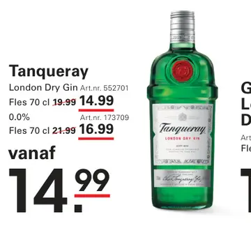 Aanbieding: Tanqueray