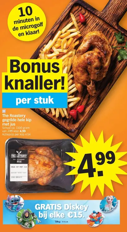 Promotie: The Roastery Gegrilde hele kip met jus