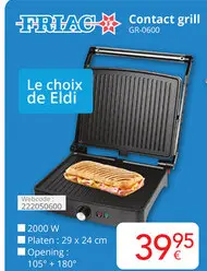Promotie: Contact grill