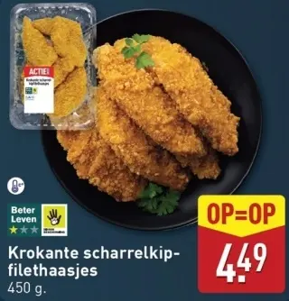 Aanbieding: Krokante scharrelkipfilethaasjes
