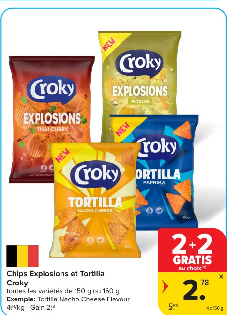 Offre: Chips Explosions et Tortilla