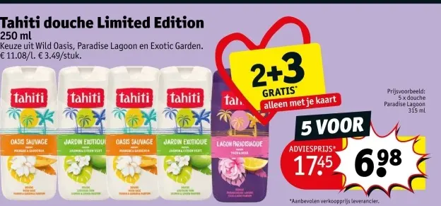 Promotie: douche Limited Edition