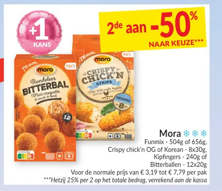Promotie: Funmix, Crispy chick'n OG of Korean, Kipfingers of Bitterballen