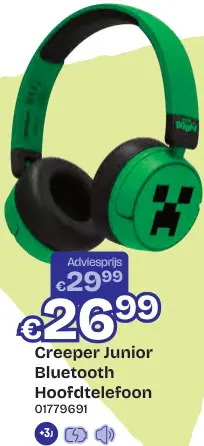 Promotie: Creeper Junior Bluetooth Hoofdtelefoon