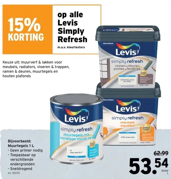 Aanbieding: Levis Simply Refresh