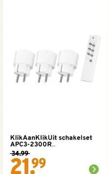 Aanbieding: KlikAanKlikUit schakelset APC3-2300R