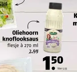 Aanbieding: Oliehoorn knoflooksaus