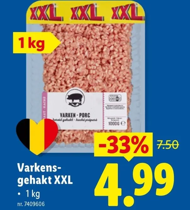 Promotie: Varkens-gehakt XXL