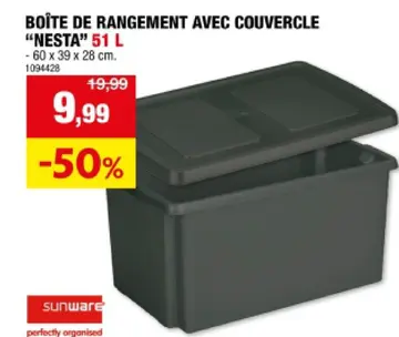 Offre: Boîte de rangement avec couvercle "nesta"