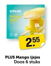 Aanbieding: PLUS Mango ijsjes
