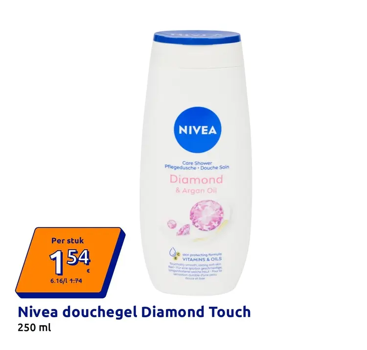 Promotie: Nivea douchegel Diamond Touch