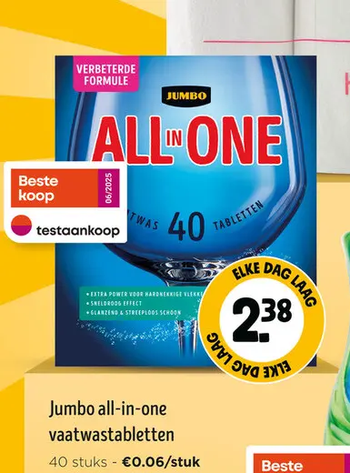 Promotie: All-in-one vaatwastabletten