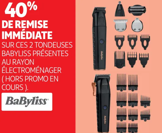 Offre: Ces 2 tondeuses Babyliss présentes au rayon électroménager
