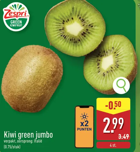 Promotie: Kiwi green jumbo