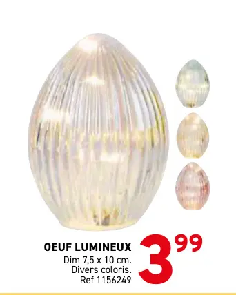 Offre: Oeuf lumineux