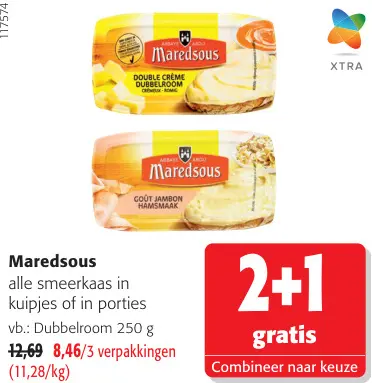 Promotie: Maredsous alle smeerkaas in kuipjes of in porties