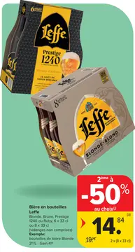 Offre: Bière en bouteilles Leffe