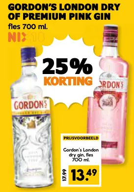 Aanbieding: London dry of premium pink gin