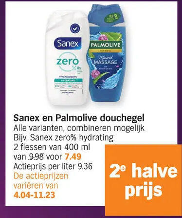 Promotie: Sanex en Palmolive douchegel
