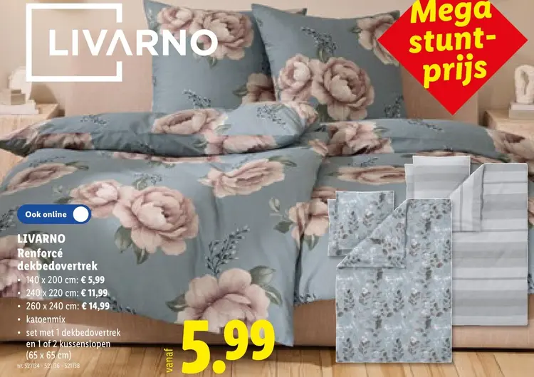 Promotie: Renforcé dekbedovertrek