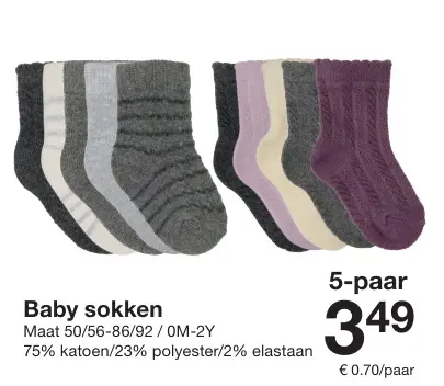 Aanbieding: Baby sokken