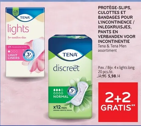 Offre: Protège-slips, culottes et bandages pour l'incontinence / Inlegkruisjes, pants en verbanden voor incontinentie