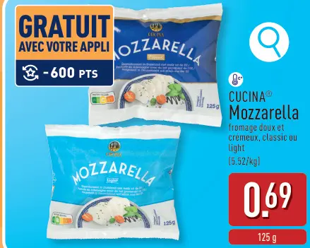 Offre: CUCINA Mozzarella