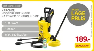 Aanbieding: Kärcher hogedrukreiniger k3 power control home