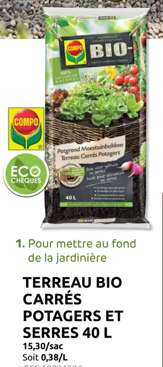 Offre: Terreau bio carrés potagers et serres
