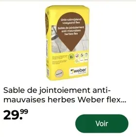 Offre: Sable de jointoiement anti-mauvaises herbes W