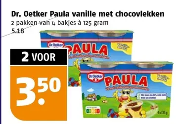 Aanbieding: Dr. Oetker Paula vanille met chocovlekken