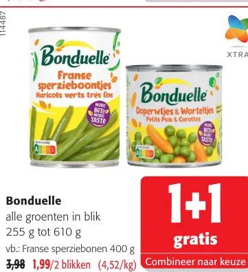 Promotie: Alle groenten in blik
