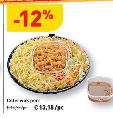 Offre: Colis wok porc