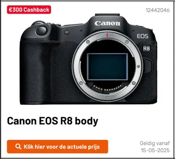 Aanbieding: Canon EOS R8 body