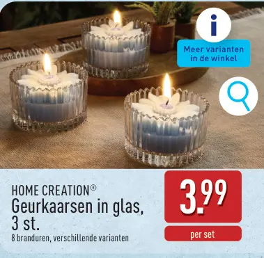 Promotie: Geurkaarsen in glas