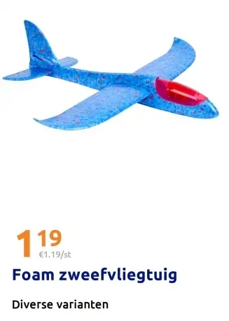 Promotie: Foam zweefvliegtuig