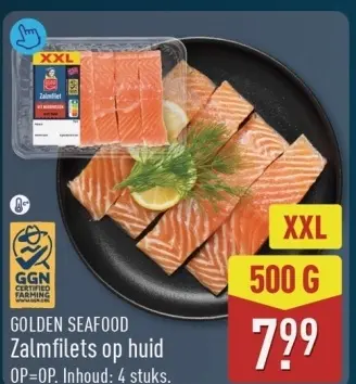 Aanbieding: Zalmfilets op huid