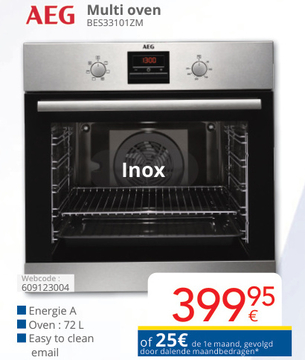 Aanbieding: Multi oven BES33101ZM