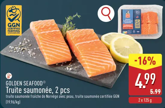 Offre: Truite saumonée, 2 pcs