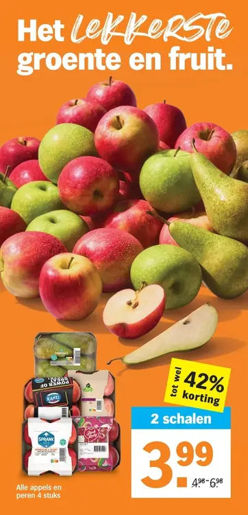 Aanbieding: Alle appels en peren 4 stuks
