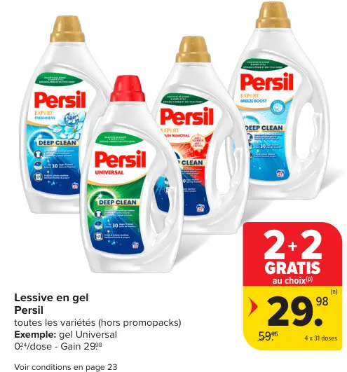 Offre: Lessive en gel Persil