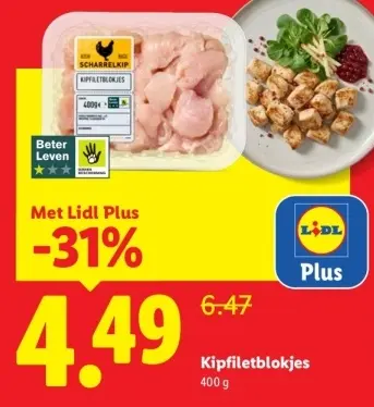 Aanbieding: Kipfiletblokjes
