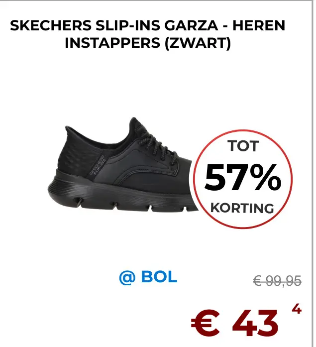 Aanbieding: Slip-ins garza - heren instappers (zwart)