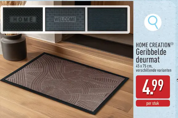 Promotie: Geribbelde deurmat