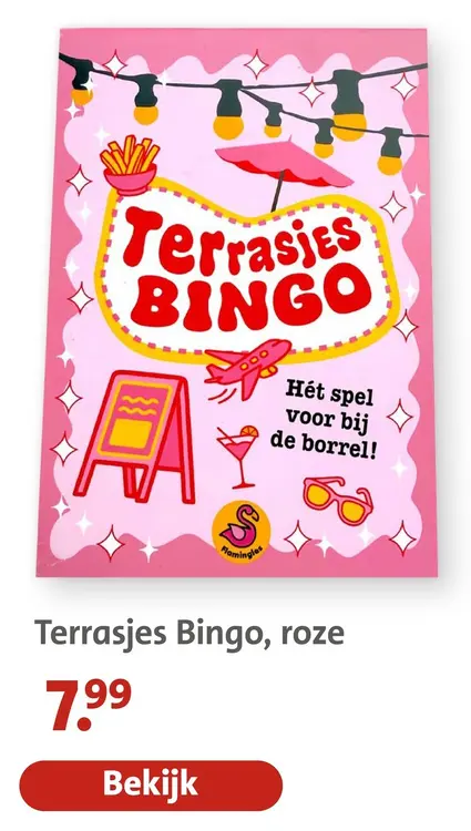 Aanbieding: Terrasjes Bingo, roze