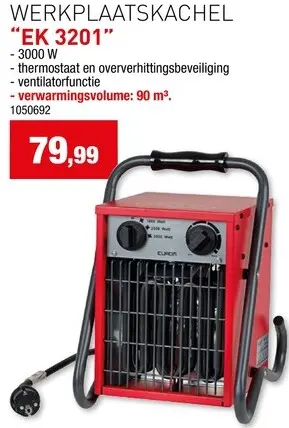 Promotie: Werkplaatskachel "EK 3201"