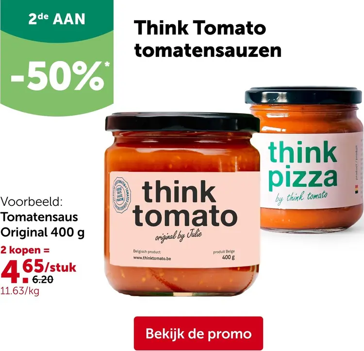 Promotie: Think Tomato Tomatensauzen
